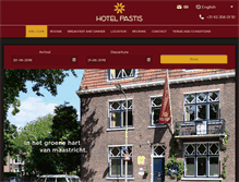 Tablet Screenshot of hotelpastis.nl